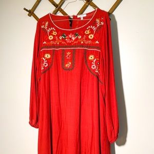 JODIFL Embroidered Flower Dress